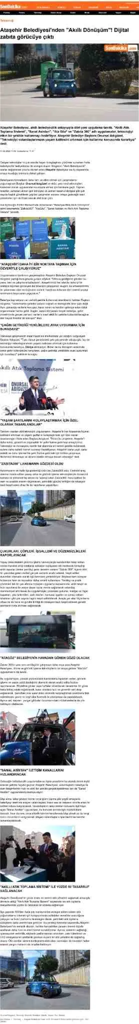 Son Dakika — Zabıta360 haberi (gazete küpürü)